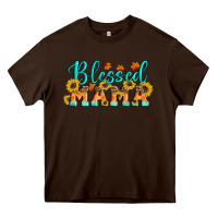 Chocolate Brown Blessed Mama Heavy Core Tee - Artiststas