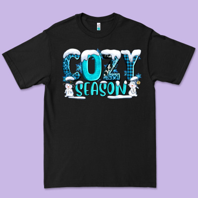 Cozy Season With Snowman Ado Premium Tee Designed By Adodesignshop