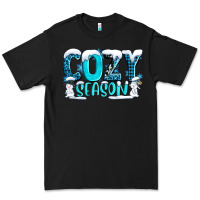 Black cozy season with snowman ado Premium Tee - AdoDesignShop