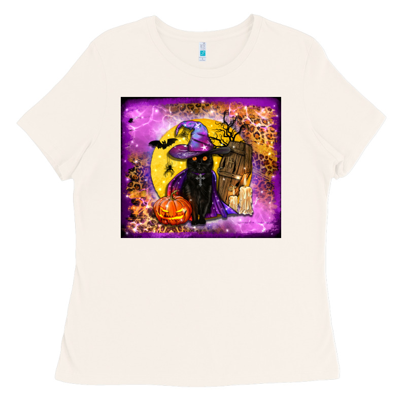 Witchy Cat Tumbler Ladies Tee by BundleAndBundleShop | Teevron