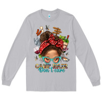 Moon Dust Camp Hair Dont Care Messy Bun Bbs Long Sleeve Tee - BundleAndBundleShop