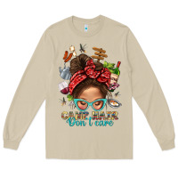 Mushroom Camp Hair Dont Care Messy Bun Bbs Long Sleeve Tee - BundleAndBundleShop