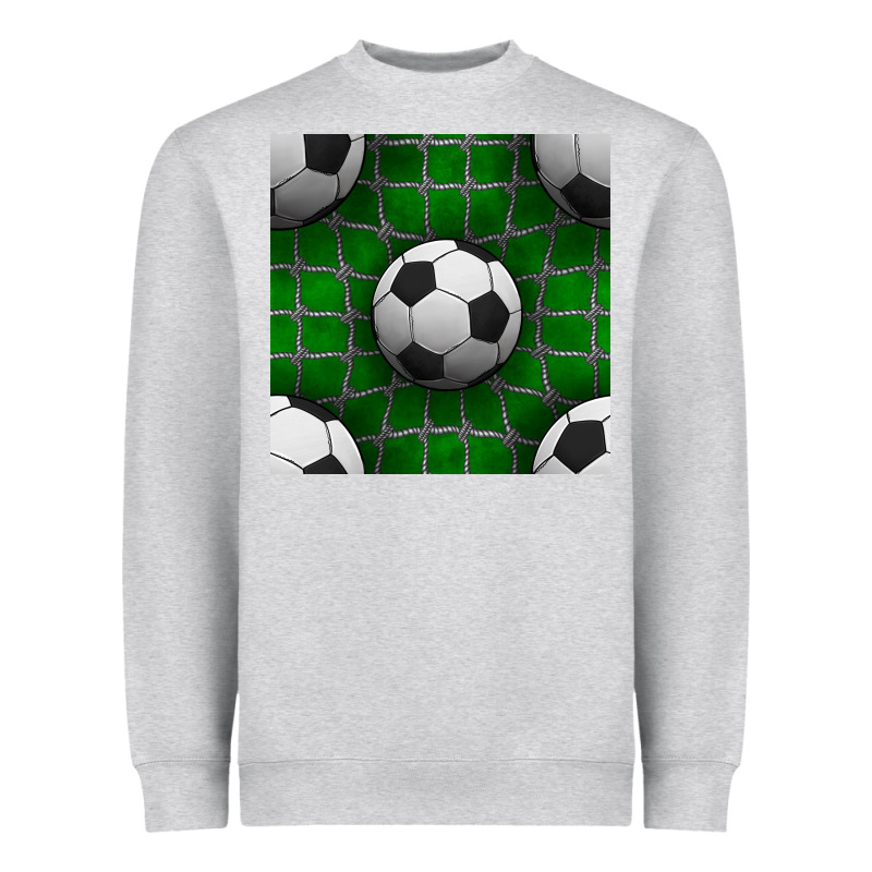 Soccer Ball With Goal Nets Seamless Pattern Heavyweight Sweatshirt by BundleAndBundleShop | Teevron