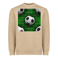 Mushroom soccer ball with goal nets seamless pattern Heavyweight Sweatshirt - BundleAndBundleShop
