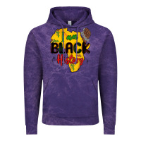 Cloud Purple i am black history Vintage Hoodie - MaliasSmallBusiness
