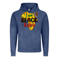 Vintage Denim i am black history Vintage Hoodie - MaliasSmallBusiness
