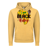 Vintage Mustard i am black history Vintage Hoodie - MaliasSmallBusiness