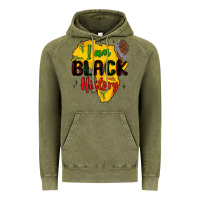 Vintage Olive i am black history Vintage Hoodie - MaliasSmallBusiness