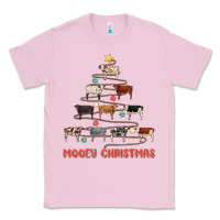 Bubblegum Pink mooey christmas Classic Tee - MaliasSmallBusiness