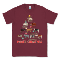 Burgundy mooey christmas Classic Tee - MaliasSmallBusiness