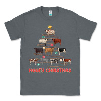Charcoal Heather mooey christmas Classic Tee - MaliasSmallBusiness