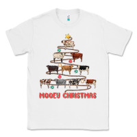 White mooey christmas Classic Tee - MaliasSmallBusiness