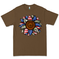 Cacao sunflower american flag Premium Tee - JahusDesignShop
