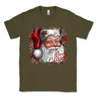Army Green merry Christmas santa Classic Tee - CowhideDigitalArt