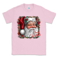 Bubblegum Pink merry Christmas santa Classic Tee - CowhideDigitalArt