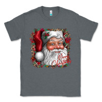 Charcoal Heather merry Christmas santa Classic Tee - CowhideDigitalArt