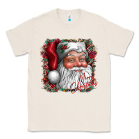 Natural merry Christmas santa Classic Tee - CowhideDigitalArt