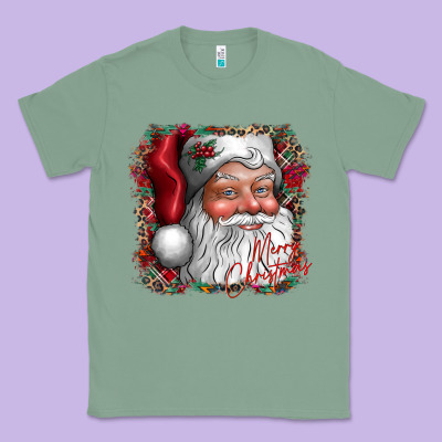 Merry Christmas Santa Classic Tee Designed By Cowhidedigitalart