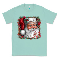 Seafoam merry Christmas santa Classic Tee - CowhideDigitalArt