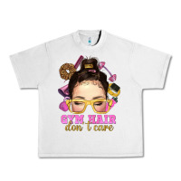 Lunar Rock messy bun gym hair dont care Urban Heavy Tee - NancyCooperArtShop
