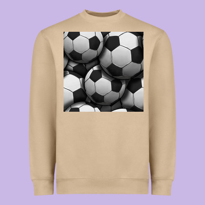 Soccer Seamless Pattern Heavyweight Sweatshirt Designed By Bundleandbundleshop