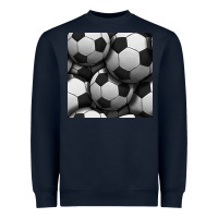 Navy soccer seamless pattern Heavyweight Sweatshirt - BundleAndBundleShop
