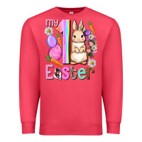 Cardinal My first Easter Girl Easter Day Premium Sweatshirt - HowdyJamesFarm