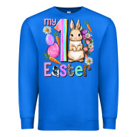 True Royal My first Easter Girl Easter Day Premium Sweatshirt - HowdyJamesFarm