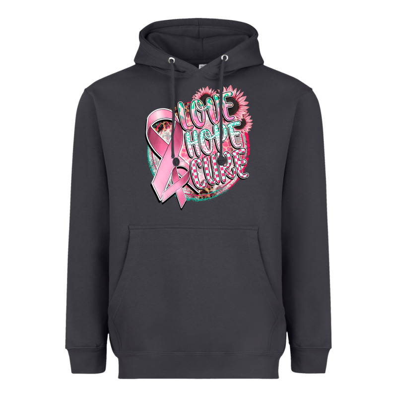 Love Hope Cure Heavyweight Hoodie by CowGirlArtShop | Teevron