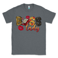 Charcoal Heather boss lady with money Classic Tee - NancyCooperArtShop