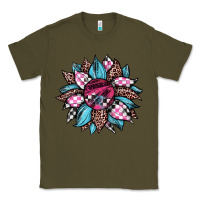 Army Green race leopard sunflower Classic Tee - JahusDesignShop