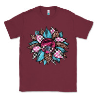 Burgundy race leopard sunflower Classic Tee - JahusDesignShop