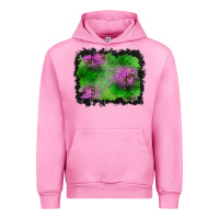 Fuchsia Pink halloween spooky stars background Urban Hoodie - BundleAndBundleShop