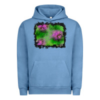 Pigment Pebble Blue halloween spooky stars background Urban Hoodie - BundleAndBundleShop