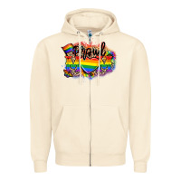 Sandshell Proud Mom leopard Zipper Hoodie - NancyCooperArtShop
