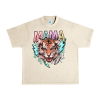 Sandshell mama tiger lightning bolt Urban Heavy Tee - NancyCooperArtShop