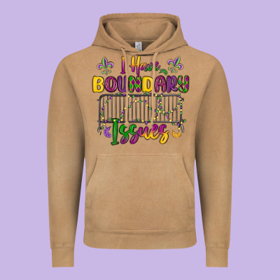 I Have Boundary Issues Vintage Hoodie Designed By Maliassmallbusiness