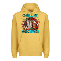 Antique Gold chillin with my gnomies Premium Hoodie - CowGirlArtShop