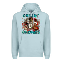 Blue Mist chillin with my gnomies Premium Hoodie - CowGirlArtShop