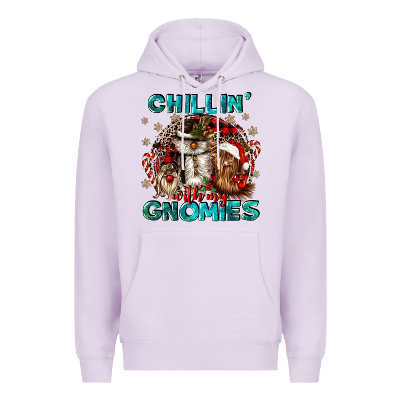 Chillin With My Gnomies Premium Hoodie by CowGirlArtShop | Teevron