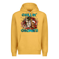Mustard chillin with my gnomies Premium Hoodie - CowGirlArtShop