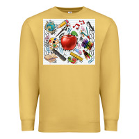 Antique Gold school elements tumbler Premium Sweatshirt - CowGirlArtShop