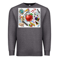 Charcoal Heather school elements tumbler Premium Sweatshirt - CowGirlArtShop