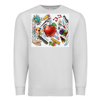 Dove Grey school elements tumbler Premium Sweatshirt - CowGirlArtShop