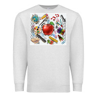 Oatmeal Heather school elements tumbler Premium Sweatshirt - CowGirlArtShop