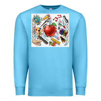 Ocean Blue school elements tumbler Premium Sweatshirt - CowGirlArtShop