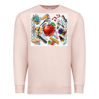 Pale Pink school elements tumbler Premium Sweatshirt - CowGirlArtShop