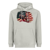 Moon Dust skull with american flag 4th of july Heavyweight Hoodie - CowGirlArtShop