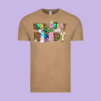 Don't Worry Be Hoppy Vintage Tee Designed By Nancycooperartshop