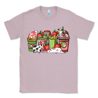 Lilac cow and strawberry coffee cups Classic Tee - NancyCooperArtShop